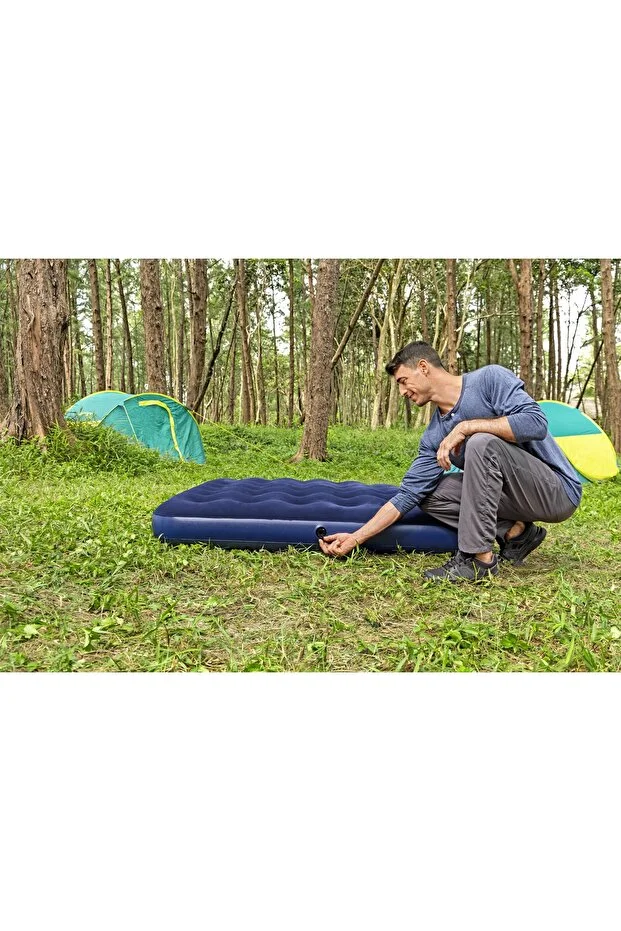 Bestway 67374 Şişme Yatak Yastıklı Ve Pompalı 203X152X22 cm